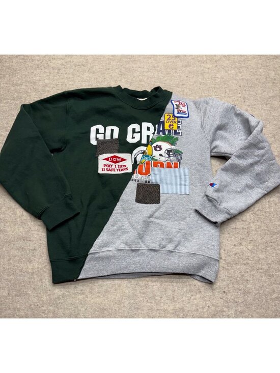 Riley Vintage Tops - Riley Vintage Patchwork Crewneck Sweatshirt Women's Size XS